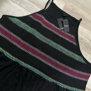 Torrid size 4 black embroidered cami